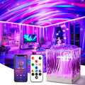 Northern Lights Projector White Noise Sound Machine for Sleep, 18-Color 15 White Noise Machine for Sleeping, Bluetooth Aurora Light…