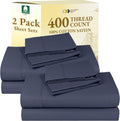 CaliforniaDesignDen California Design Den Pack of 2 King Size Sheet Sets - 400 Thread Count 100% Cotton Sateen - Soft and Breathable Sheets…