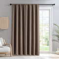 Igemaeve Blackout Curtains for Bedroom 1 Panel, Custom Curtains Thermal Insulated Khaki, Rod Pocket Room Darkening Drapes for Living Room W…