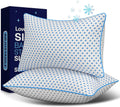 Memory Foam Pillows 2 Pack – Adjustable Loft Cooling Pillows Standard Size Set of 2 for Sleeping, Firm, Supportive, and Breathable Design…