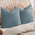Phf 100% Cotton Waffle Weave Throw Pillow Cover, 24" x 24", No Filling, 2 Pack Elegant Home Decorative Square Throw Pillow Covers for Bed C…