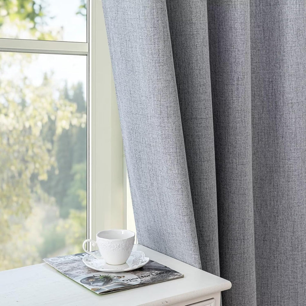 IGEMAEVE 100% Blackout Curtains 108 Inches Long for Bedroom, Black Out Curtains 2 Panels Set, Rod Pocket & Back Tab Thermal Insulated…