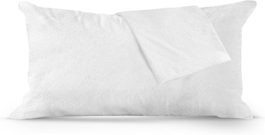 ContinentalBedding Continental Bedding Viscose Derived from Bamboo Pillow Protector Zippered Waterproof Feather Proof and Down Proof Silky…