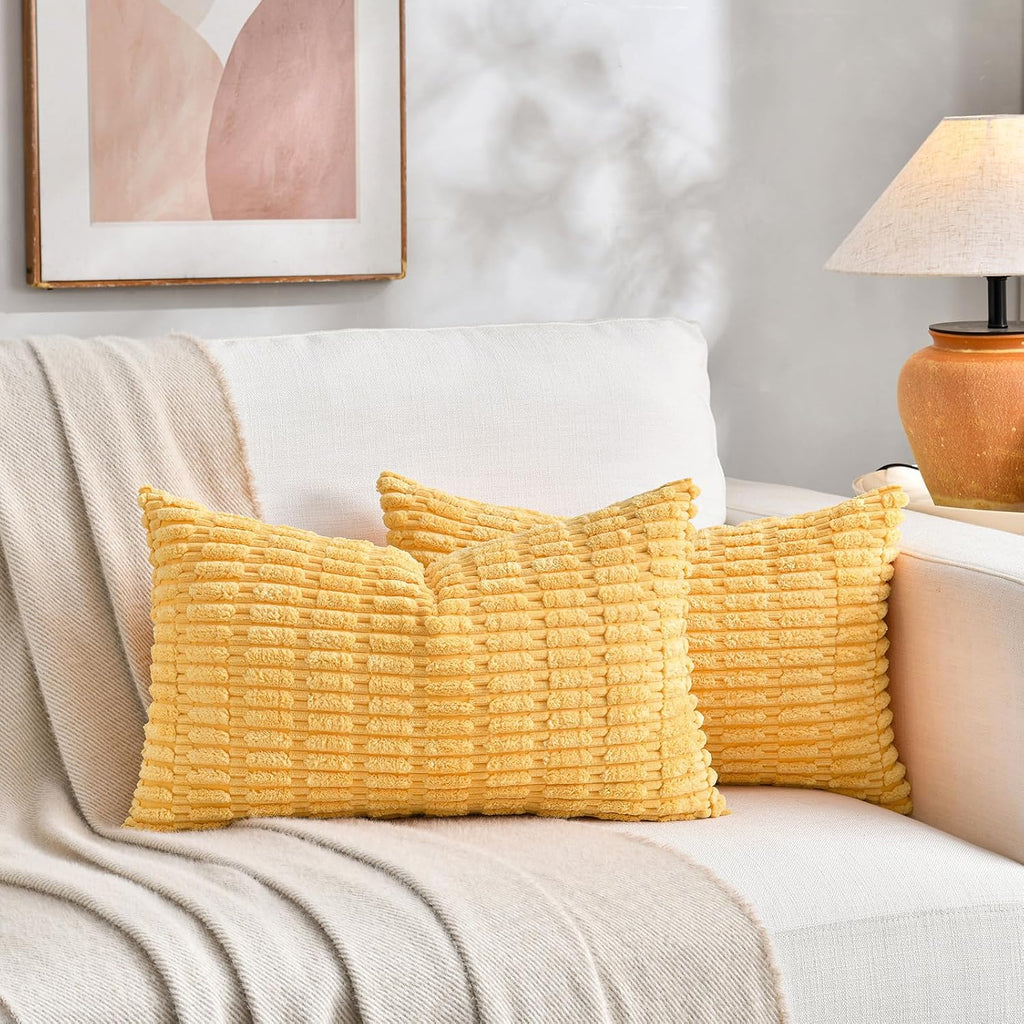 Fancy Homi 4 Packs Decorative Throw Pillow Covers for Living Room Couch Bed, Modern Farmhouse Boho Home Décor Accent Cushion Case, 20" x…