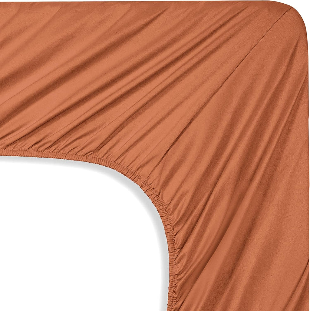 MocassiLuxuryBedding Mocassi Queen Sheet Set - Luxury Hotel 1800 Premier Bedding Sheets & Pillowcases - Ultra Soft Breathable & Cooling Bed…