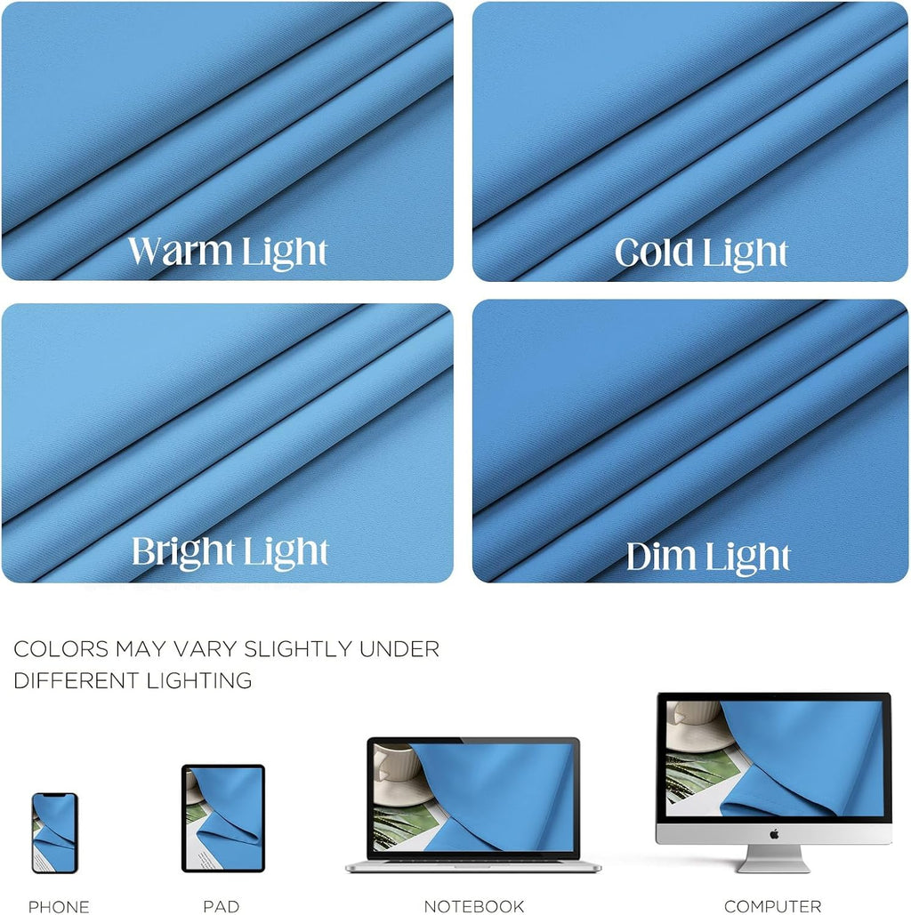CUCRAF Blackout Curtains 63 inch Length 2 Panels Set, Room Darkening Drapes for Living Room Bedroom, Thermal Insulated Light Blocking…