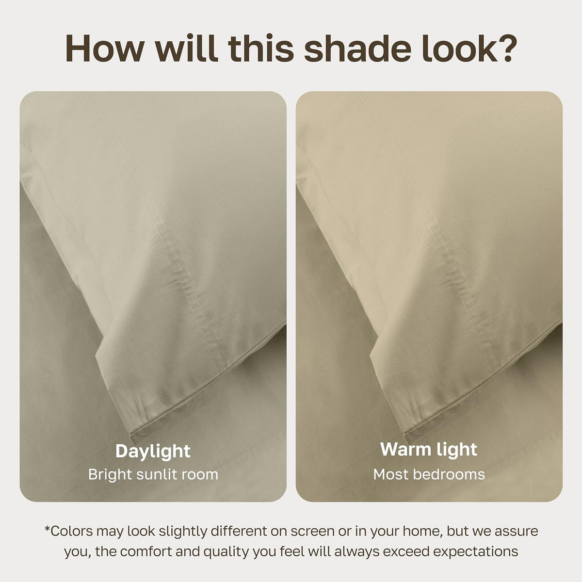CaliforniaDesignDen California Design Den Soft 100% Cotton Percale Sheets King Size Set - King Bed Sheets with Deep Pockets, Crisp, Breatha…
