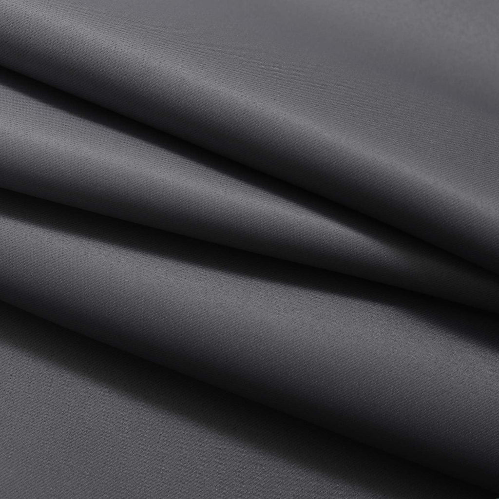 Yakamok Room Darkening Ombre Curtains 63 Inch Length, Black and Greyish White Thermal Insulated Gradient Color Curtains, Light Blocking Grom…
