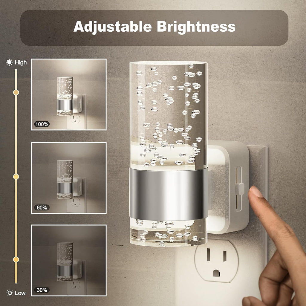 JandCase Night Light, Night Lights Plug into Wall, LED Nightlight with Adjustable Brightness, 5000K, Automatic Night Light Plug in with…