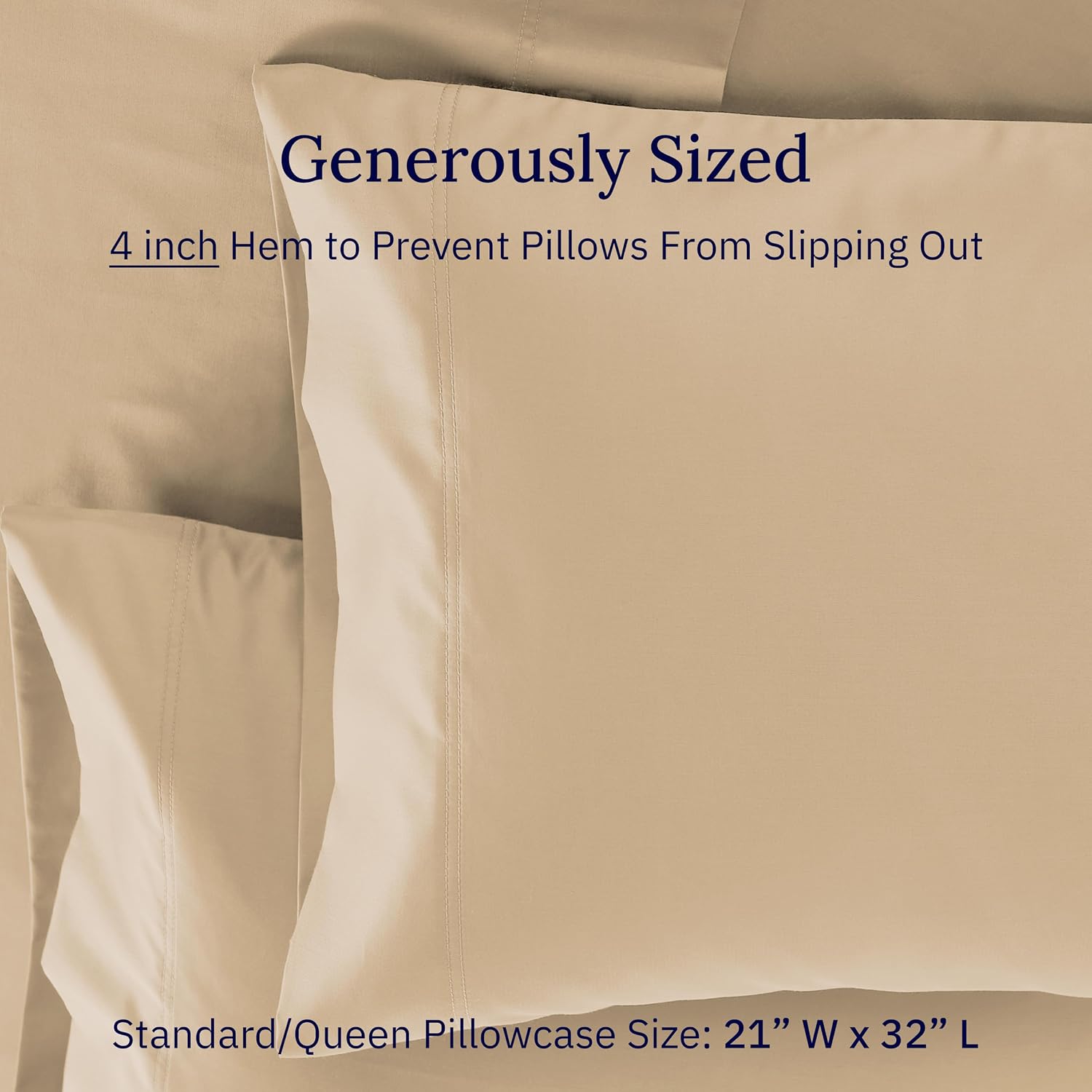 CaliforniaDesignDen California Design Den Luxuriously Soft 600 Thread Count, 100% Cotton Set of 2 Cases, Crisp Standard Pillow Covers, Fits…