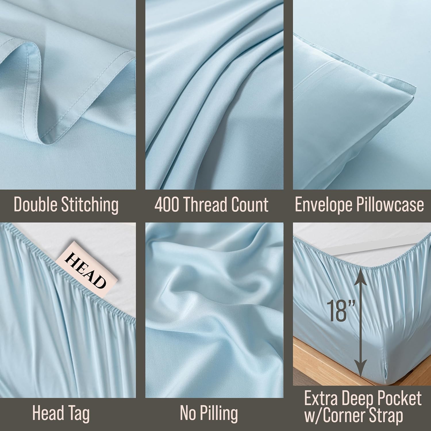 Bella Coterie Luxury Bamboo Viscose 34” Split Top King Size Sheet Set | 1 Fitted Sheet for Sleep Number & Adjustable Beds | 100%…