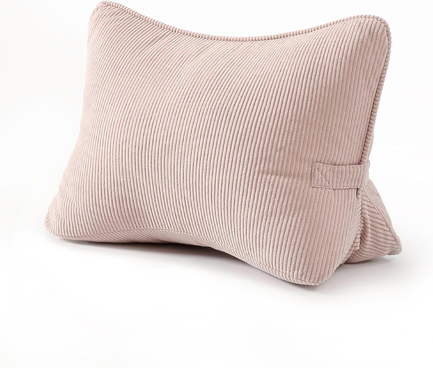 Pat. Pend. Corduroy Back Support Pillow for Sitting, Ideal for Expecting Moms, Low Back Cushion for Bed Sitting, Reading & Relaxing…