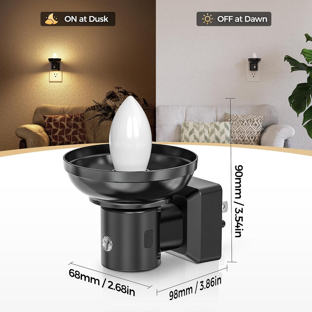 DORESshop LED Night Light, Night Lights Plug into Wall, 3 Level Brightness Adjustable Plug in Night Light, Dusk to Dawn Sensor…