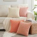 Fancy Homi 4 Packs Decorative Throw Pillow Covers for Living Room Couch Bed, Modern Farmhouse Boho Home Décor Accent Cushion Case, 12" x…