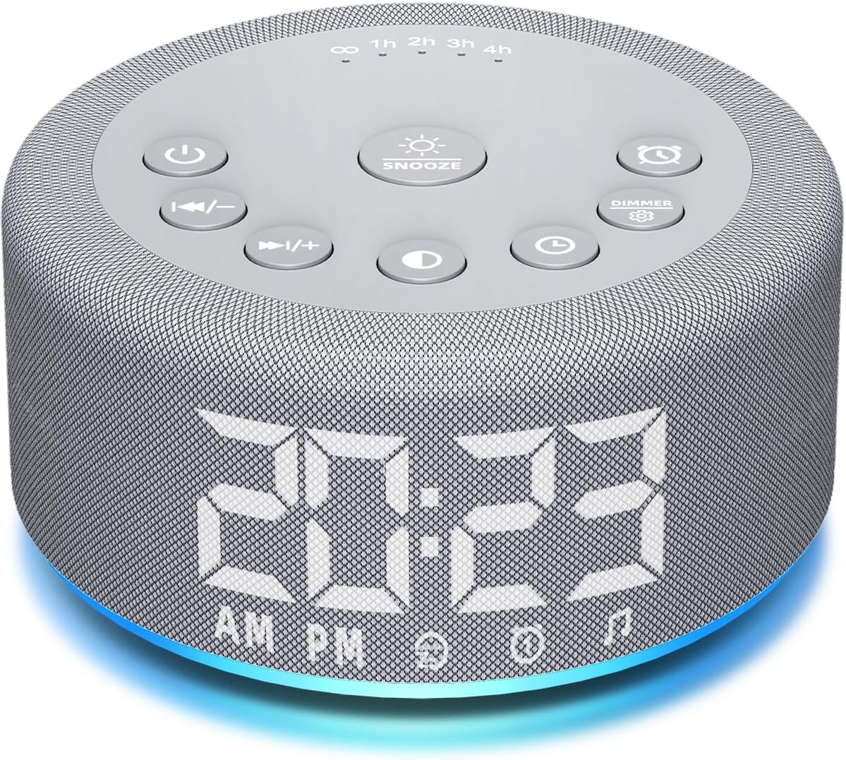 3 in 1】 Sound Machine Alarm Clock Night Light White Noise Machine with 30 Sleeping Sounds for Baby Kids Adults 32 Level Volume Auto Off…