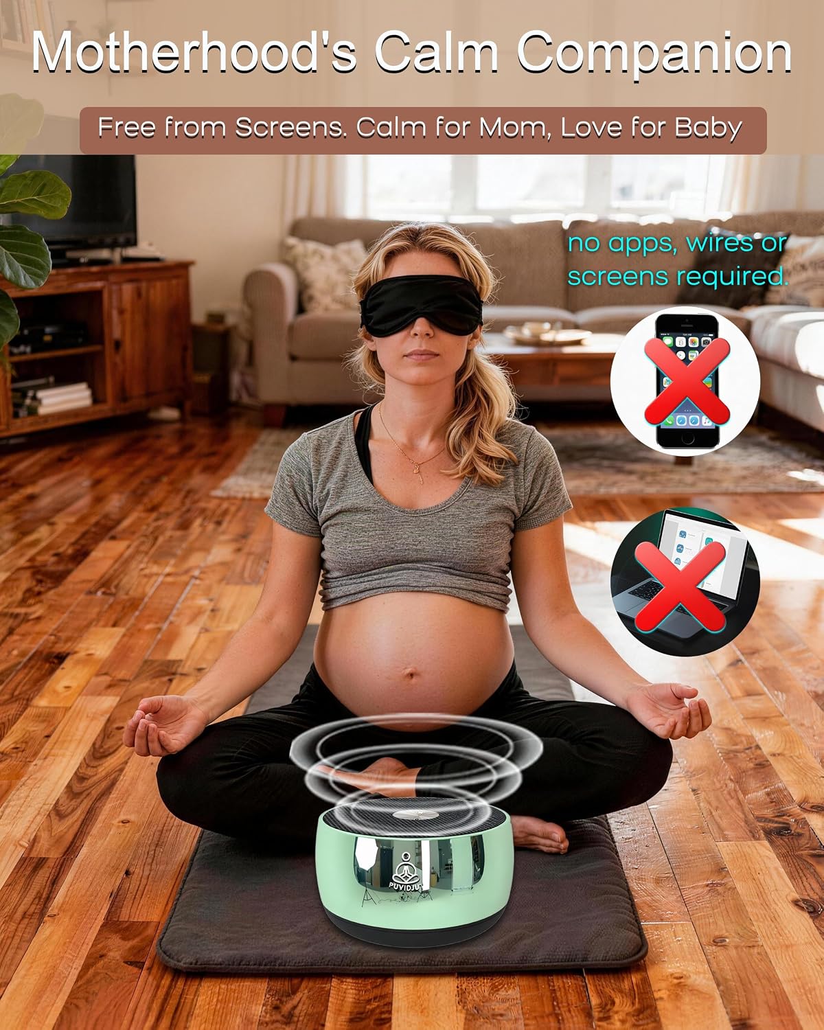 Puvidjutmeditationmachine Rain Drum Alternative–PUVIDJUT M3 Musical Instruments with Meditation Chime,5 Solfeggio Frequencies (417-639Hz),…