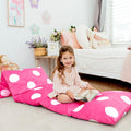 Butterfly Craze Floor Pillow Case, Mattress Bed Lounger Cover, Polka Hot Pink, King Size - Cozy Seating Solution for Kids & Adults…