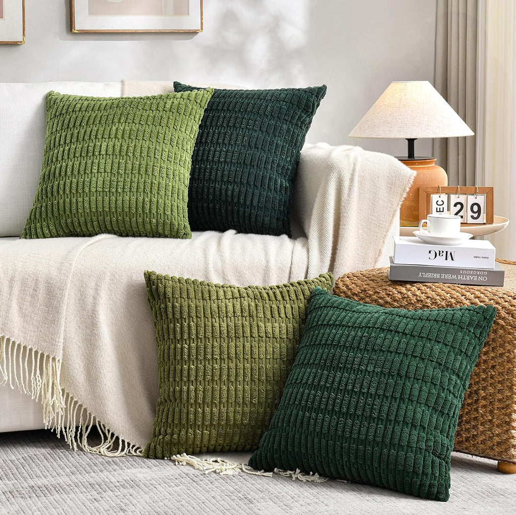 Fancy Homi 4 Packs Decorative Throw Pillow Covers for Living Room Couch Bed, Modern Farmhouse Boho Home Décor Accent Cushion Case, 14" x…