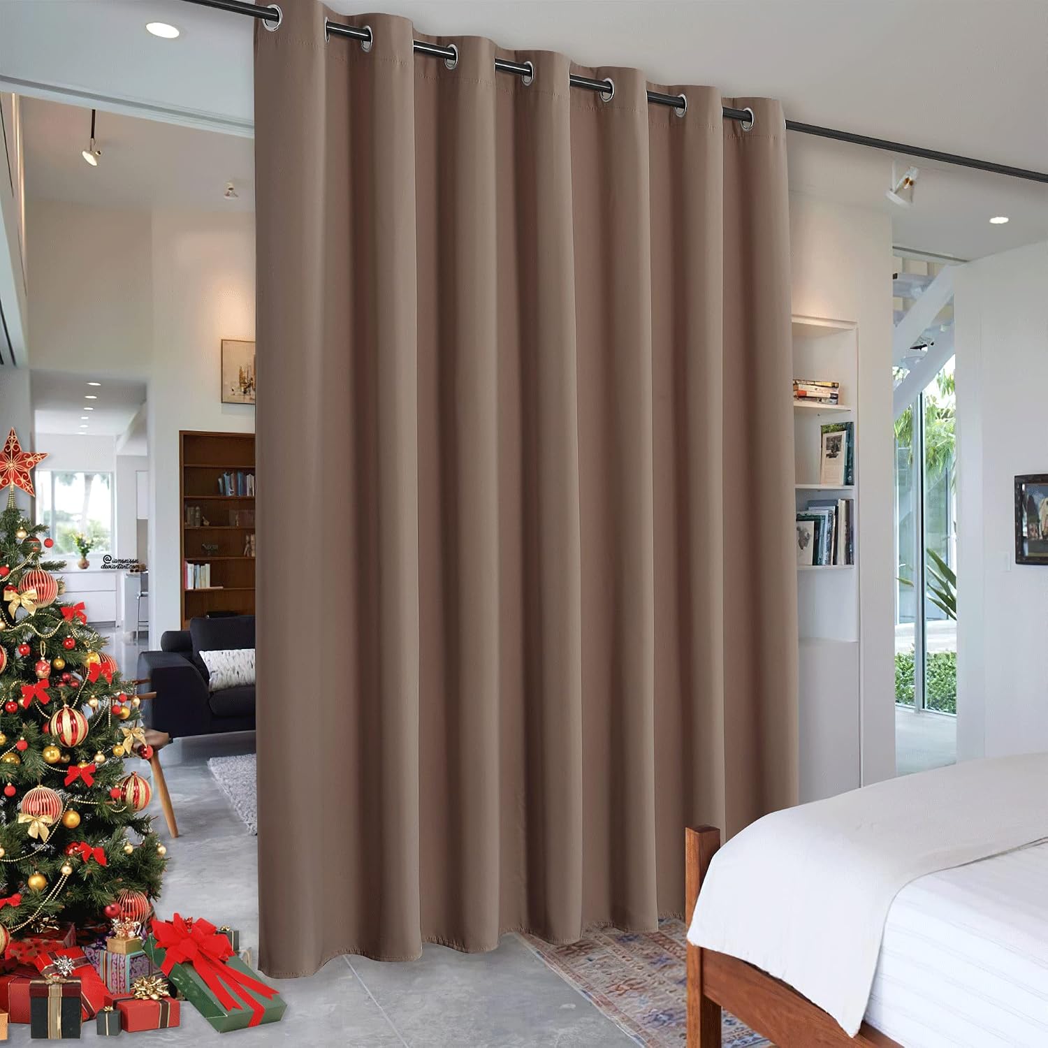 Rybhome RYB HOME Partition Room Divider Curtains Blackout Privacy Seperating Space Vertical Blinds Windproof Light Block for Shared Apartme…