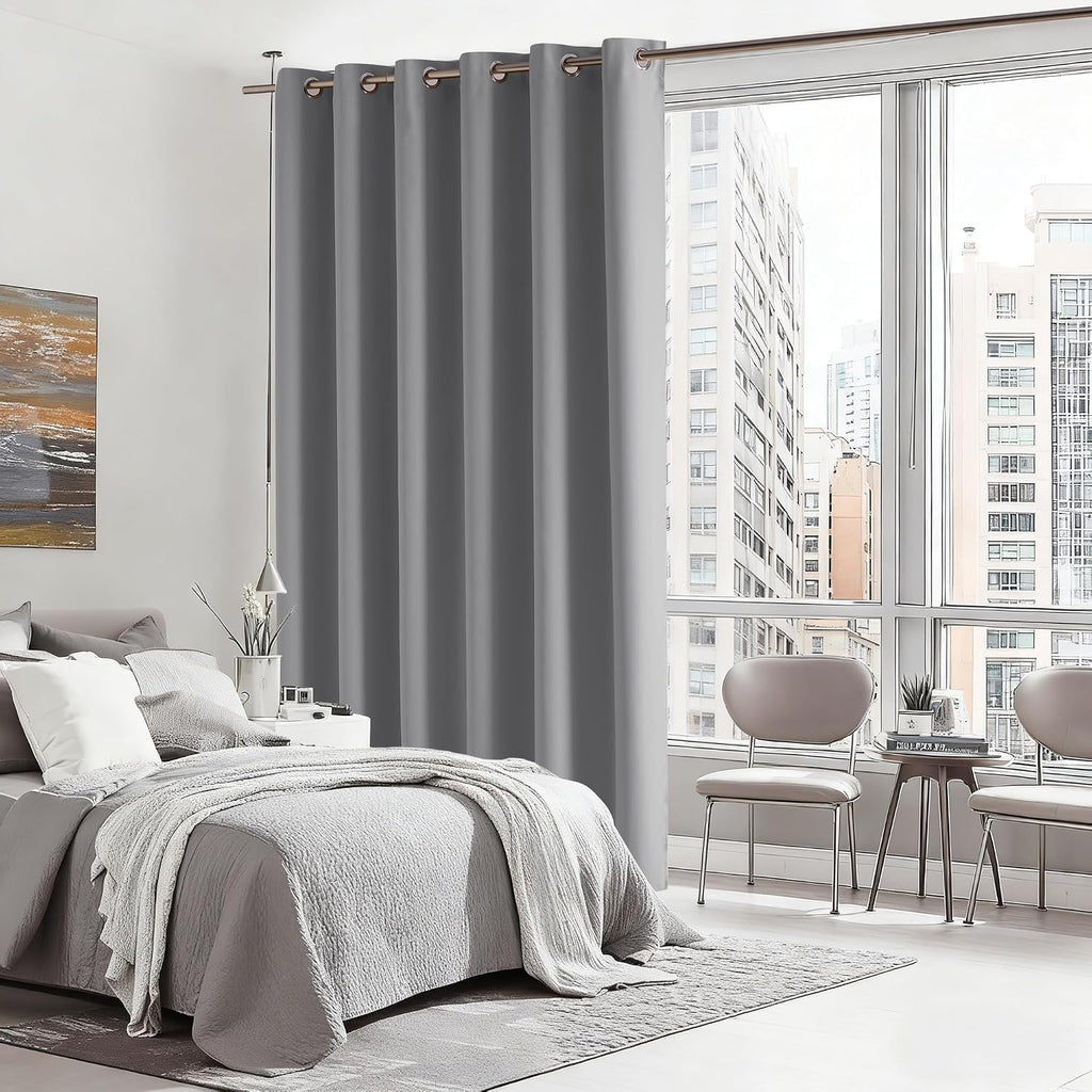 Rybhome RYB HOME Blackout Thermal Insulated Curtains, Portable Curtain for Sliding Glass Door/Storage/Space Room Divider, Large Window Trea…