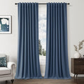Guken 100% Blackout Curtains 108 Inch Length 2 Panels Set for Living Room Bedroom Back Tab Thermal Insulated Black Out Linen Drapes Room Da…