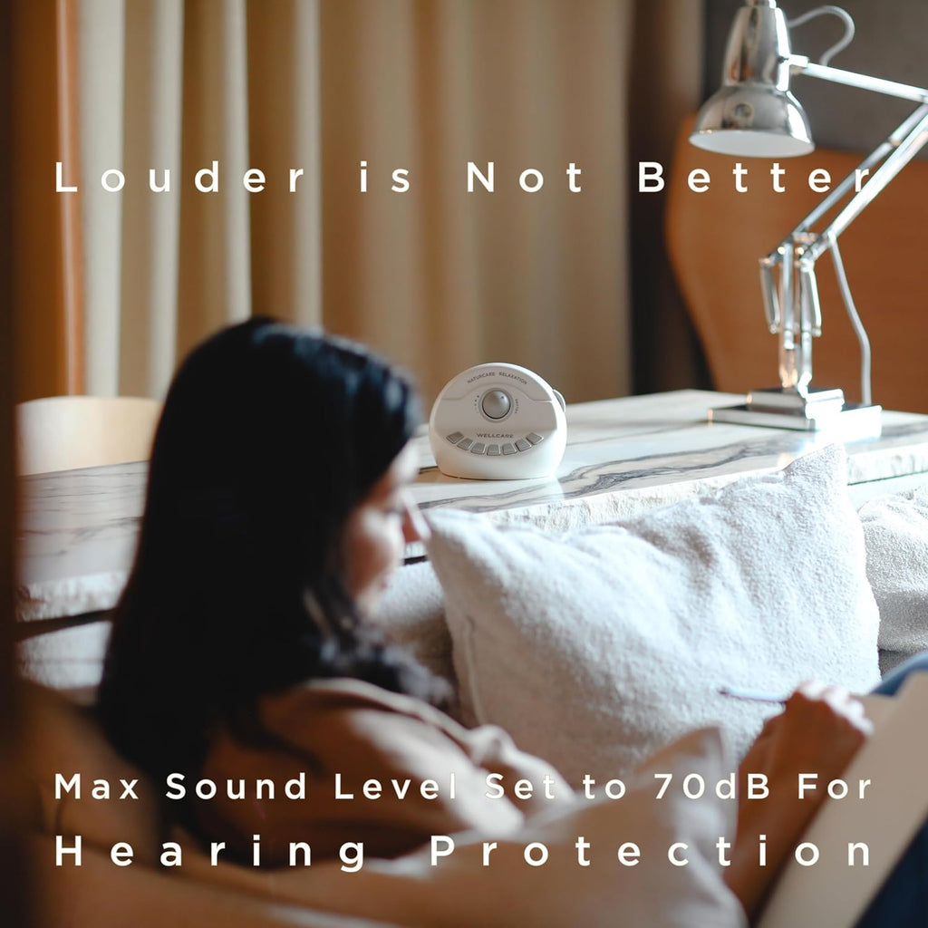 WELLCARECarearoundyou WELLCARE - Naturcare Sound Relaxation: 7 Nature Sound Machine with White Noise, for Babies and Adults, Step…