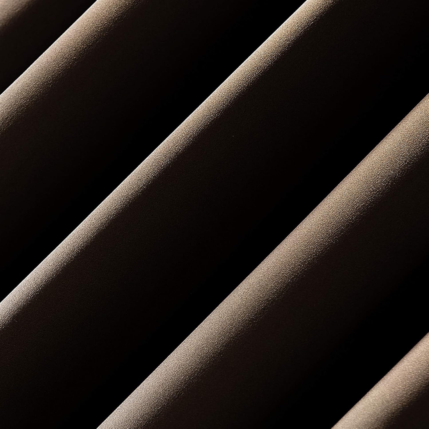 Sun Zero Oslo Theater Grade Extreme Total Blackout Rod Pocket Curtain Panel, 52" x 63", Cocoa
