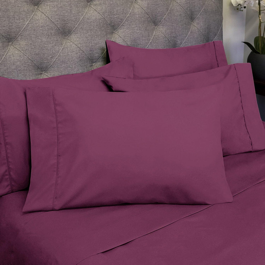 Queen Sheets Berry - 6 Piece 1500 Supreme Collection Fine Brushed Microfiber Deep Pocket Queen Sheet Set Bedding - 2 Extra Pillow Cases…