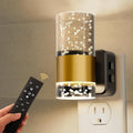 L LOHAS LED Night Light, Dimmable Night Lights Plug into Wall with Remote Control, RGB Color Changing, Dusk to Dawn Sensor, Acrylic Bubble…