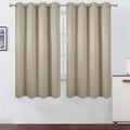 Lemomo Beige Blackout Curtains 66 x 63 Inch Length/Set of 2 Curtain Panels/Thermal Insulated Room Darkening Blackout Curtains for Bedroom 6…