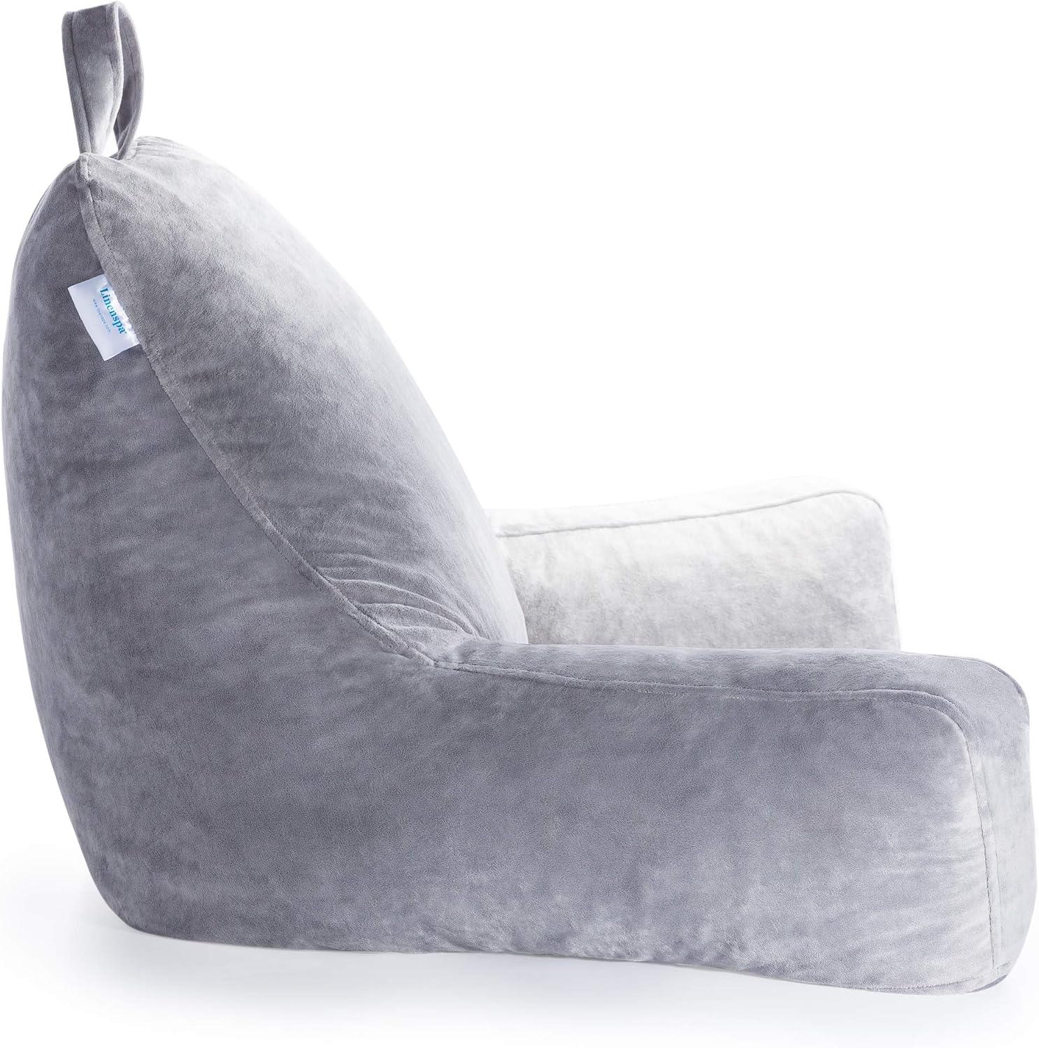 Linenspa Reading Pillow with Shredded Memory Foam- X-Large Size - Back Pillow for Sitting in Bed, Reading, Gaming, Watching TV – Bed…