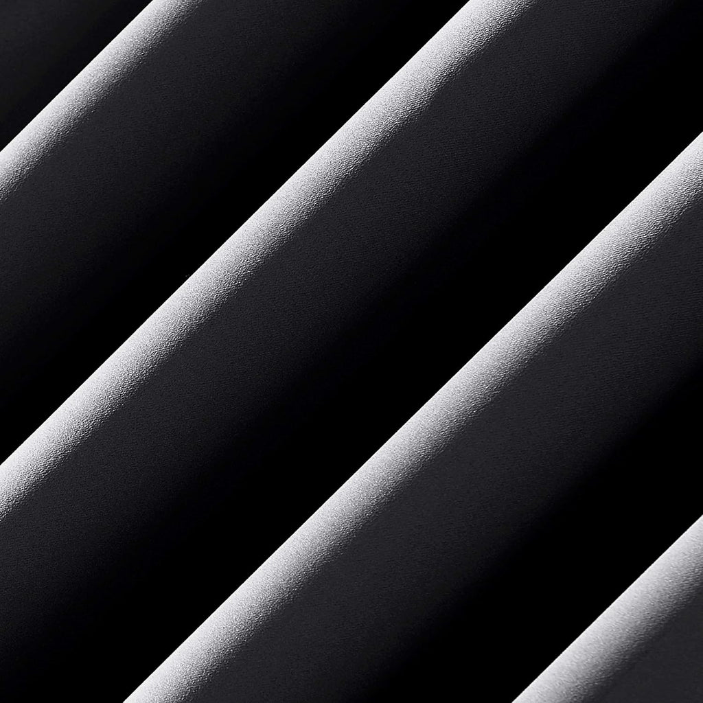 Sun Zero Oslo Theater Grade Extreme Total Blackout Rod Pocket Curtain Panel, 52" x 95", Coal