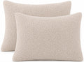 Reafort Sherpa Pillowcases Set of 2, Plush Fleece Standard Pillow Covers 20" x 26" with Zipper Closure, Fluffy Ultra Soft Cozy Pillowcases…