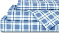 Linen Home Cotton Lyocell Blend Percale Sheet Set Full Size - 4 Piece Deep Pocket Bedding, Pre-Washed & Shrunk, Crisp Cooling Fabric…