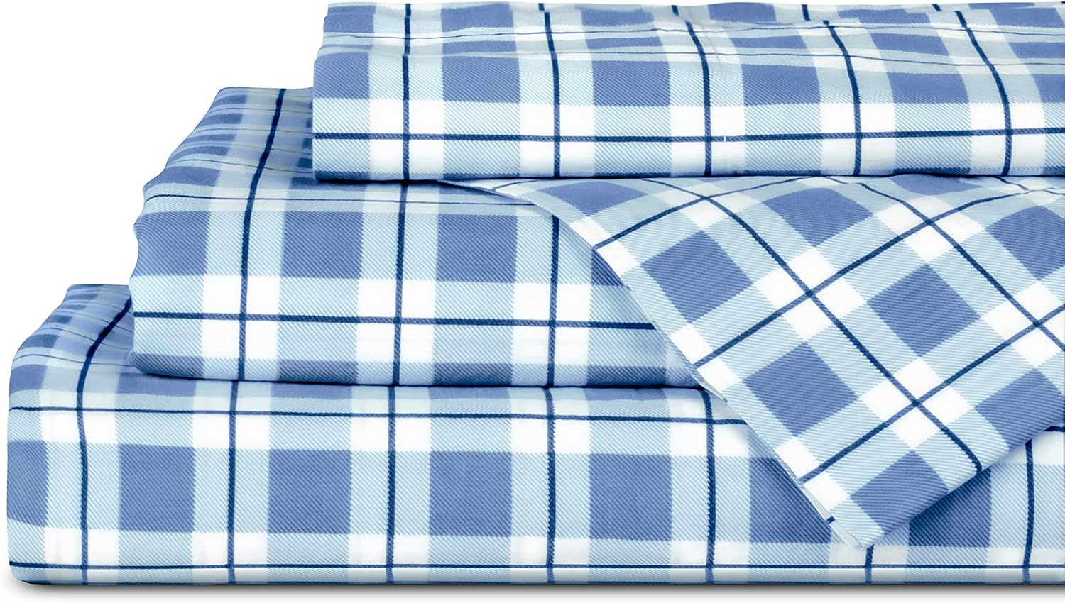 Linen Home Cotton Lyocell Blend Percale Sheet Set Full Size - 4 Piece Deep Pocket Bedding, Pre-Washed & Shrunk, Crisp Cooling Fabric…