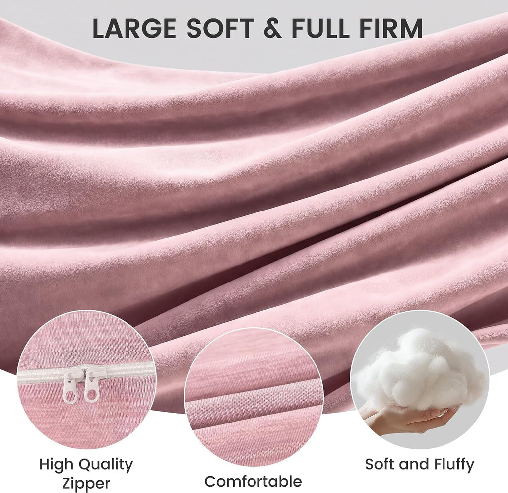 Jcickt Pregnancy Pillow for Sleeping,59 inch Maternity Pillow with Removable Washable Cover, J-Shaped Cooling Full Body Pregnant Pillow…