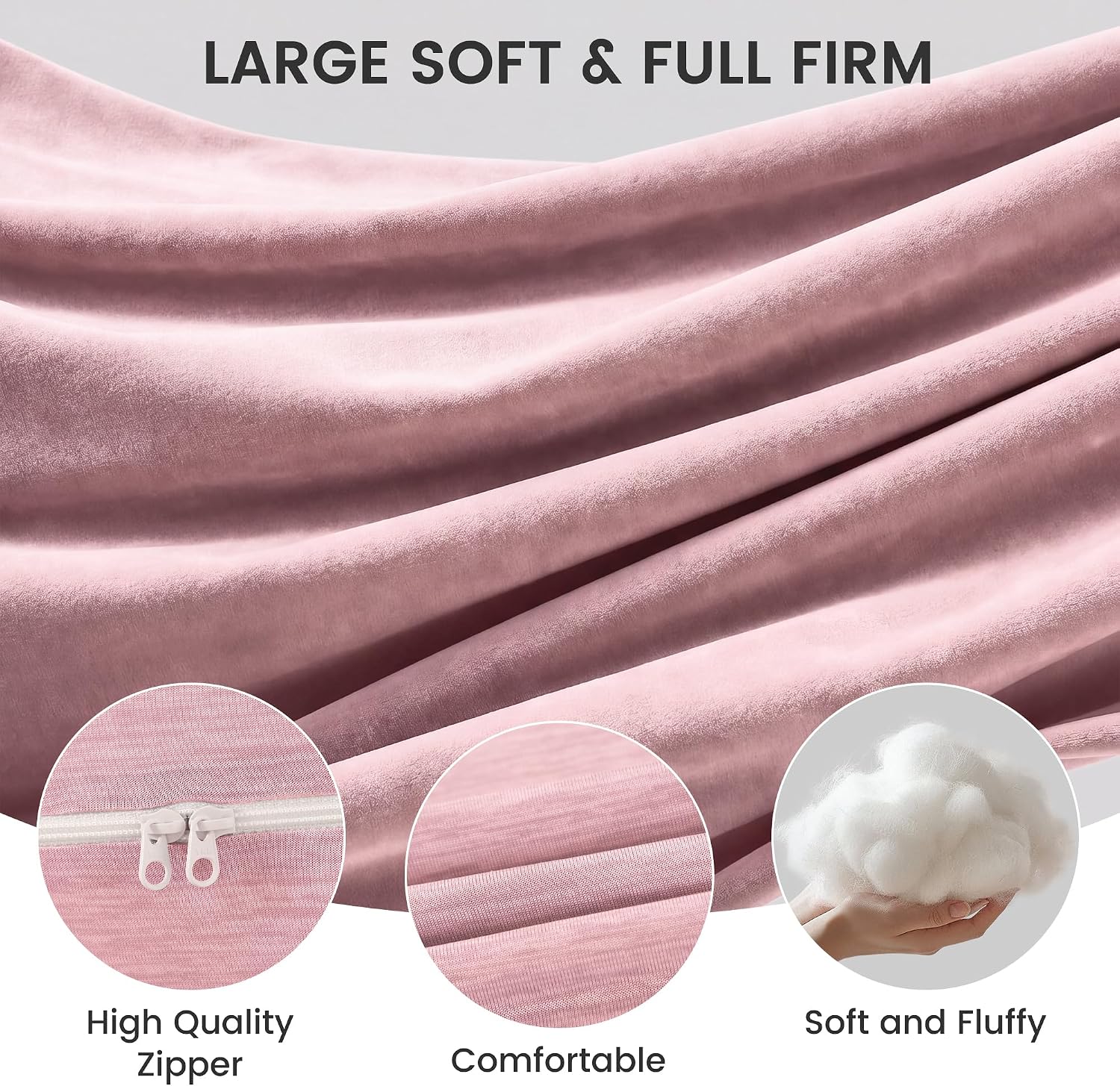 Jcickt Pregnancy Pillow for Sleeping,59 inch Maternity Pillow with Removable Washable Cover, J-Shaped Cooling Full Body Pregnant Pillow…
