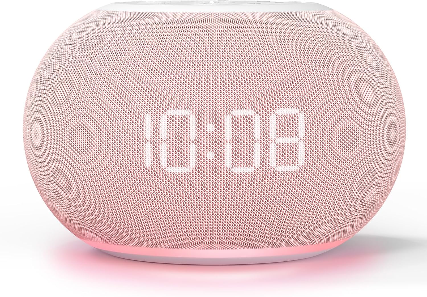 Reacher Auto Dimmable Sound Machine Alarm Clock with Night Lights, 20 Soothing Sounds, Sleep Timer, Precise Volume Control, Cute White…