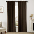 Guken 100% Blackout Curtains 84 Inch Length 2 Panels Set for Living Room Bedroom Back Tab Thermal Insulated Black Out Linen Drapes Room Dar…