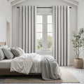 Topfinel Grey Linen Blackout Curtains for Living Room 2 Panels Set 92 Inches Long Linen Texture Room Darkening Energy Saving Curtain Window…