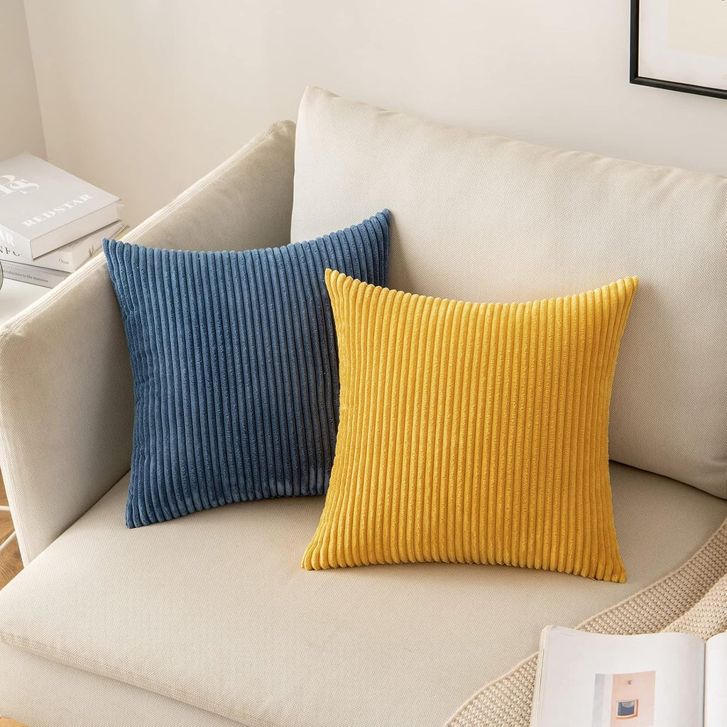MIULEE Pack of 2 Pillow Covers Soft Soild Decorative Throw Pillow Covers Set Cushion Cases Pillowcases for Sofa Bedroom Car 12 x 20 Inch…