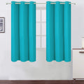Lemomo Teal Blackout Curtains 34 x 63 Inch Length/Set of 2 Curtain Panels/Thermal Insulated Room Darkening Blackout Curtains for Bedroom 63…