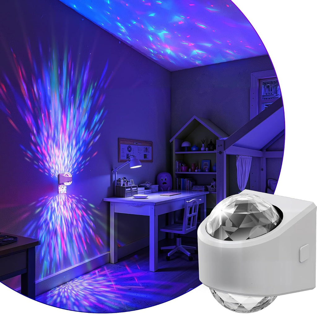 L LOHAS LED Night Light for Kids, Plug in Night Light with Light Sensor, Multi-Color Projector Light for Kids Playroom Ceiling Decor Home…