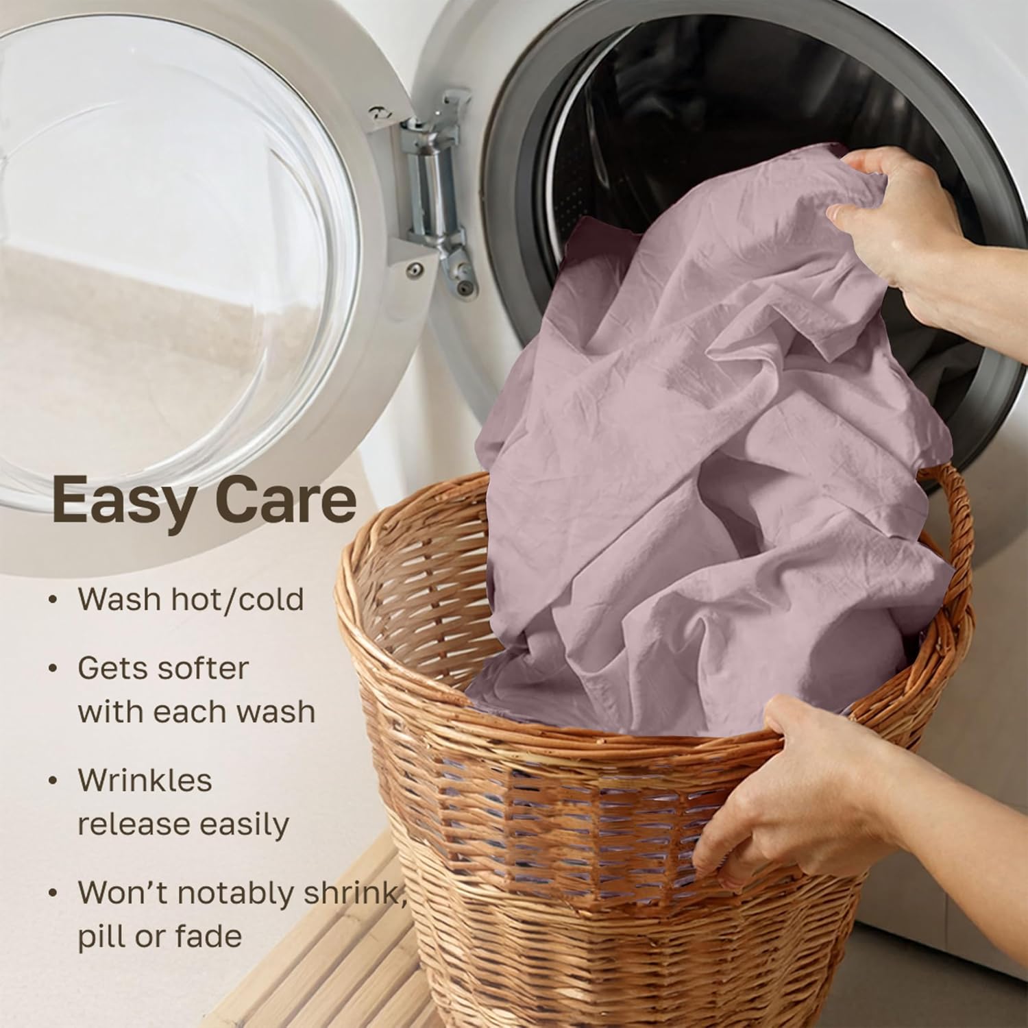 California Design Den King Size Pillow Cases Set of 2-500 Thread Count Sateen, Natural 100% Cotton Pillowcases King, Soft, Silky and…