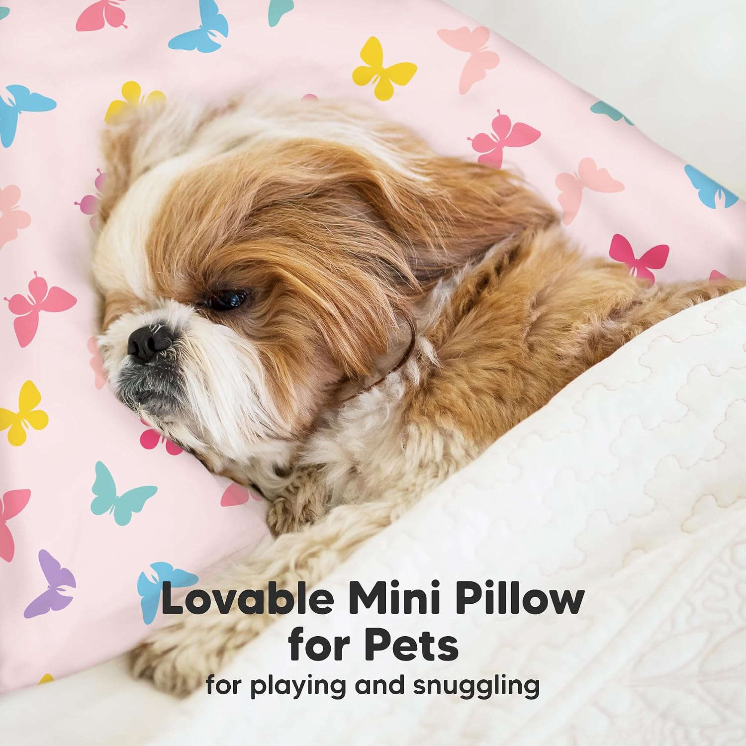 Mini Toddler Pillow with Pillowcase - 9x13 My Little Dreamy Travel Kids Pillow for Sleeping, Toddler Bed, Small, Tiny, Organic Cotton…
