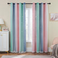 Addsomecolortolife XiDi Pink Grey Girls Curtains for Bedroom, Childs Room Wall Decor Curtain, Nursery Blackout Curtains, Kids Bedroom Green…