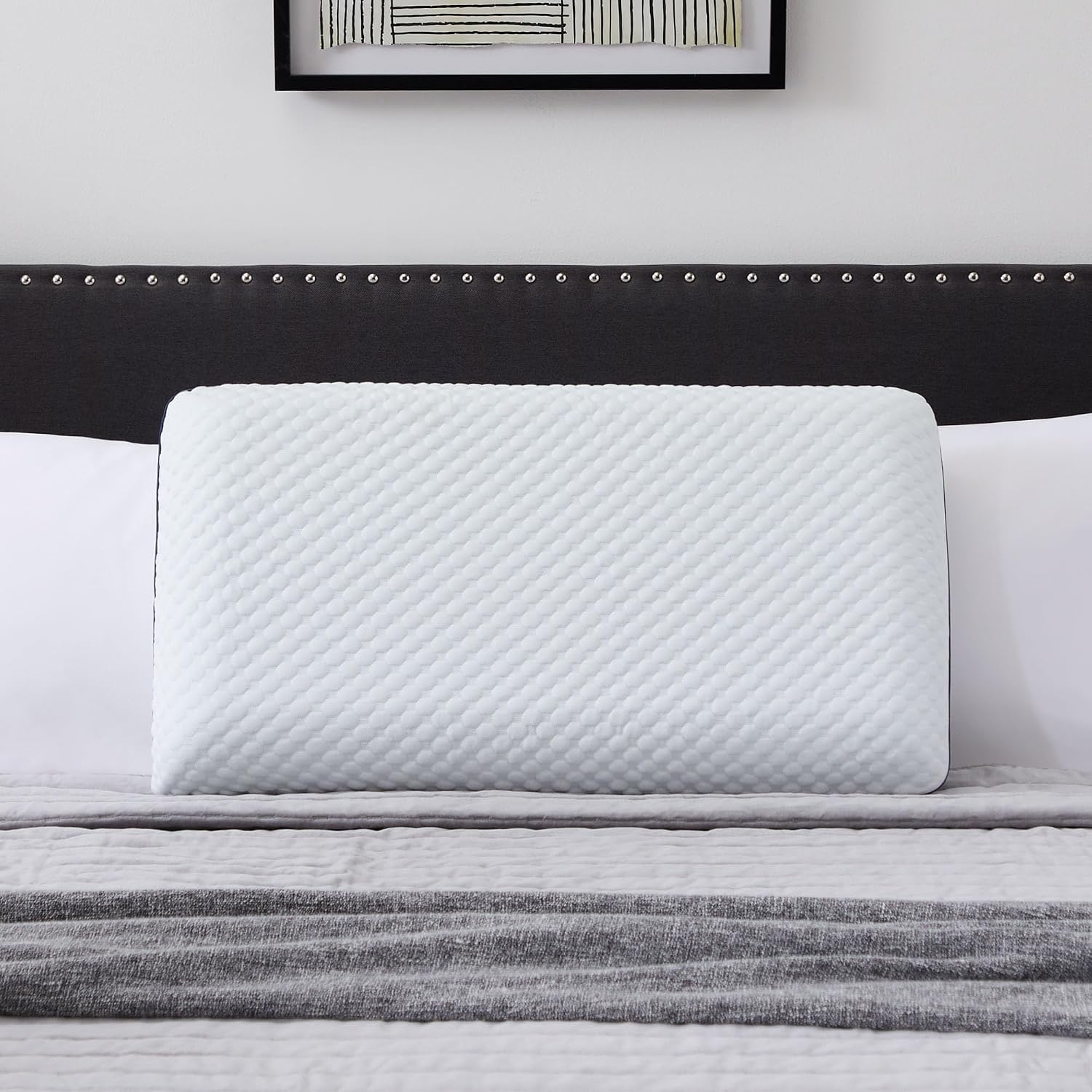 Weekender Gel Memory Foam Pillow - Queen Size - 1-Pack - Medium Firm Feel - Neck and Shoulder Support - Side & Back Sleepers - Home…