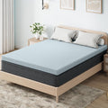 OhGeni 2 Inch King Memory Foam Mattress Topper Pad with Cover, Soft Bed Cover with Anti-Slip Base, Enhanced with Cooling Gel, Comfort for S…