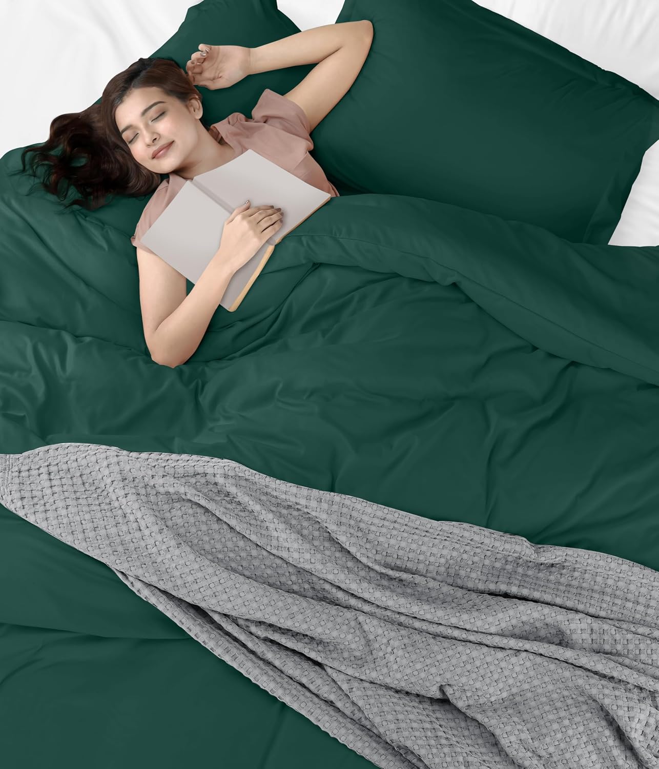 Utopia Bedding Duvet Cover King Size - 3 Piece with Zipper Closure - 1 Comforter Cover 104X90 Inches & 2 Pillow Shams 20X36 Inches…