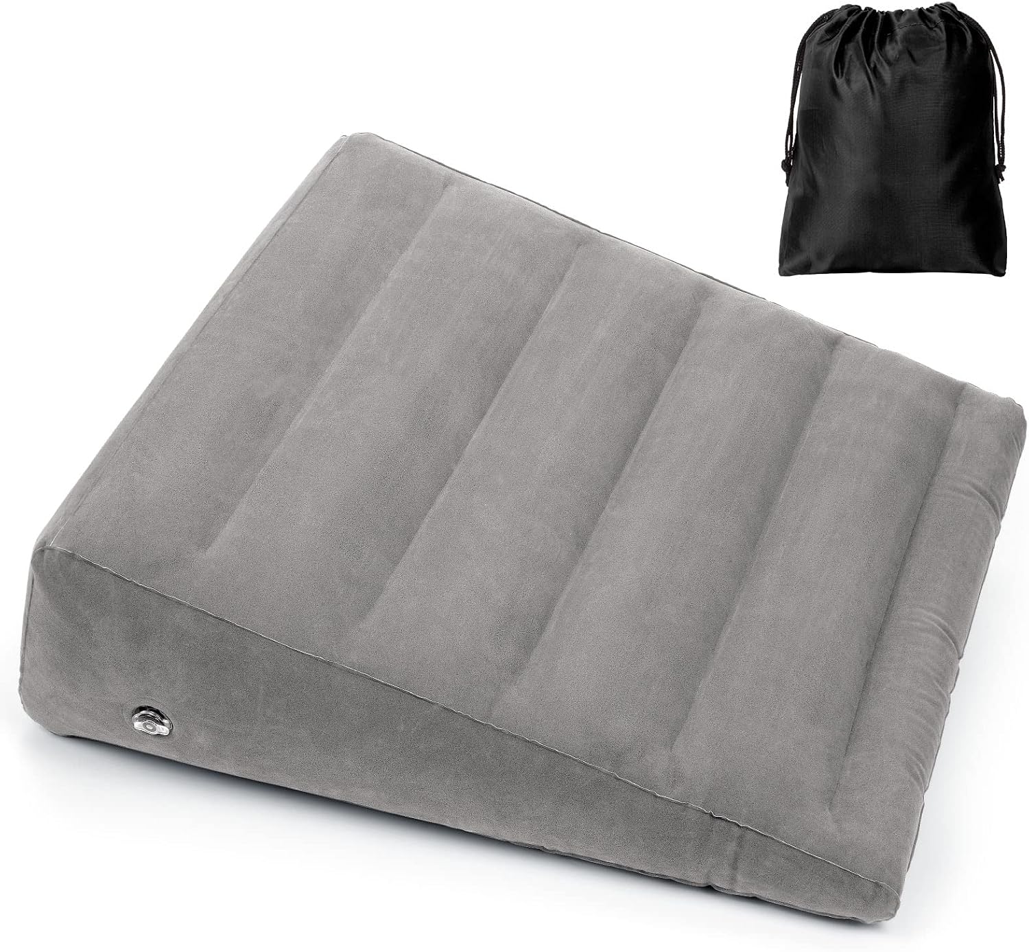 USHMA Inflatable Wedge Pillow for Sleeping, Portable Travel Wedge Pillow for Sitting in Bed, Inflatable Wedge Pillows for Travel, Blow Up…